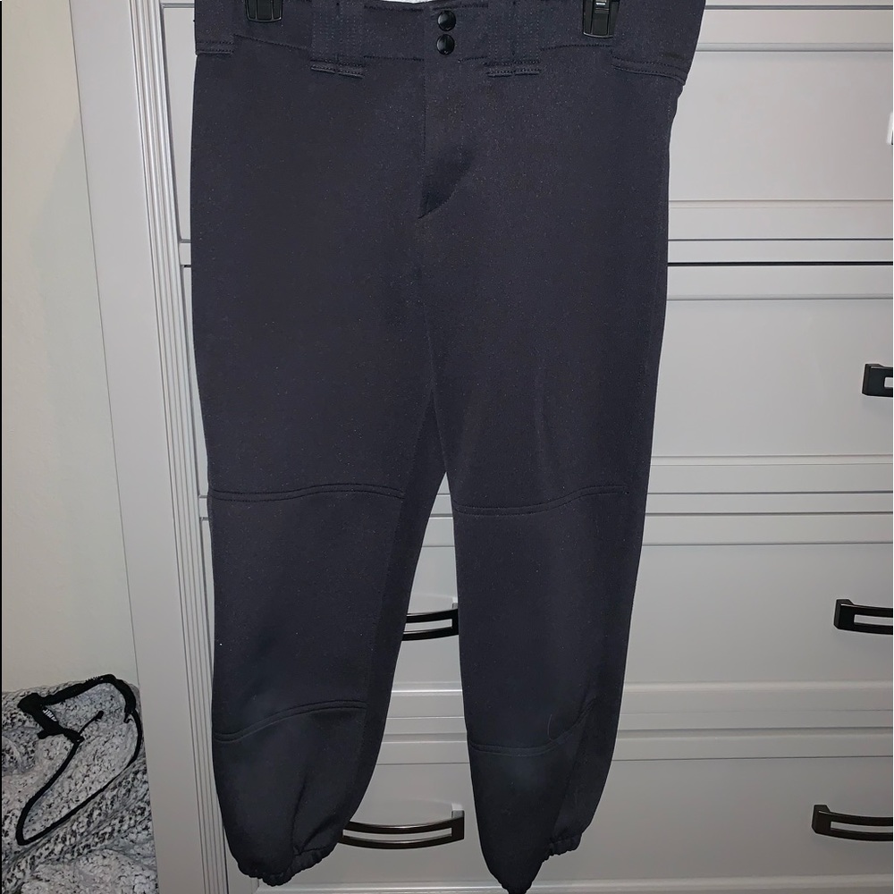 Black Mizuno softball pants